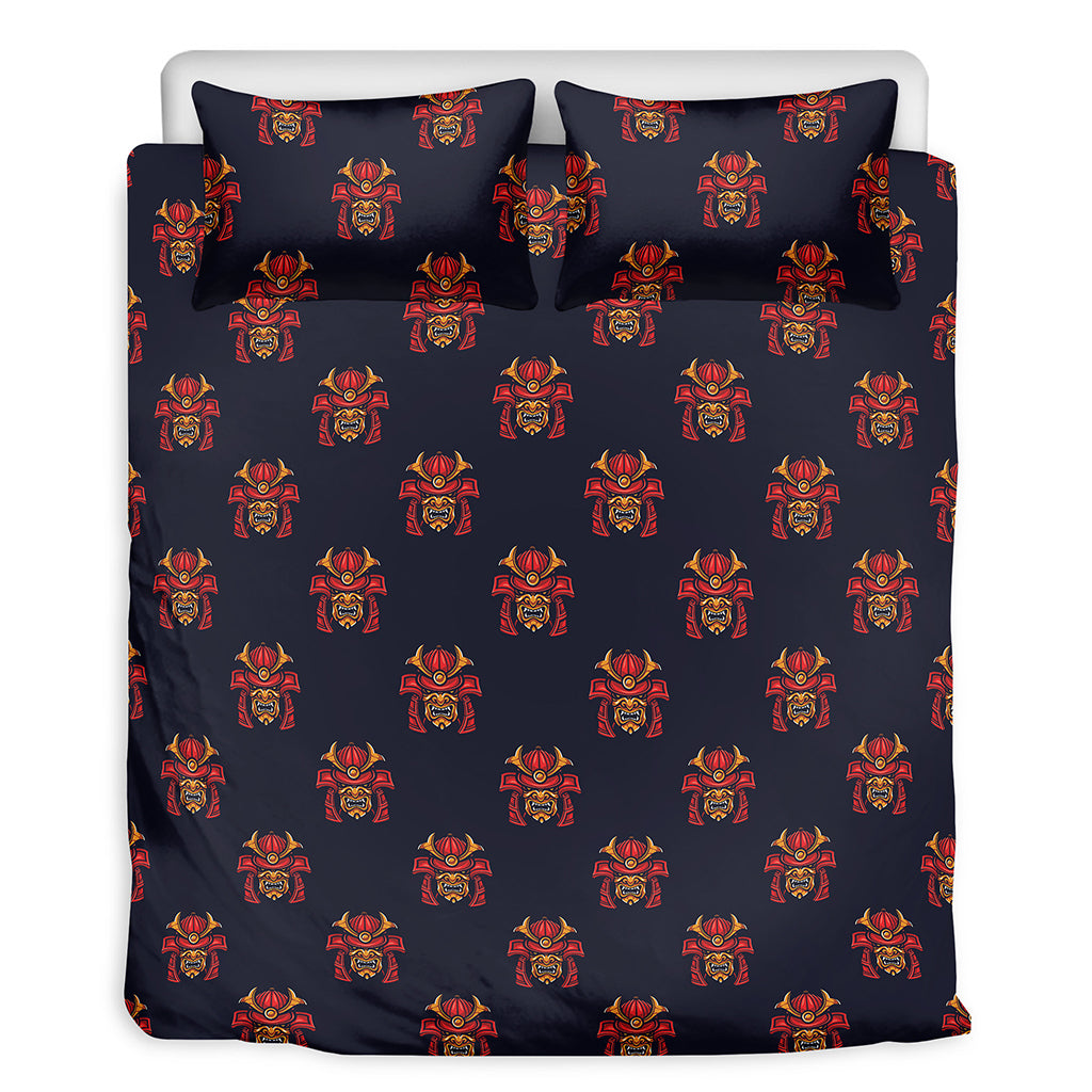 Japanese Samurai Pattern Print Duvet Cover Bedding Set