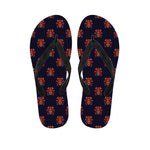 Japanese Samurai Pattern Print Flip Flops