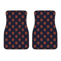 Japanese Samurai Pattern Print Front Car Floor Mats