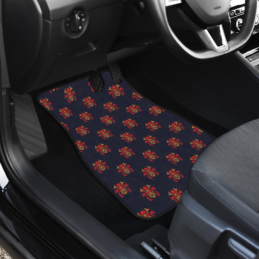 Japanese Samurai Pattern Print Front Car Floor Mats