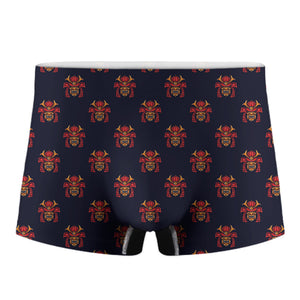 Japanese Samurai Pattern Print Men's Boxer Briefs