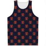 Japanese Samurai Pattern Print Men's Tank Top