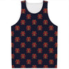 Japanese Samurai Pattern Print Men's Tank Top