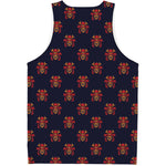 Japanese Samurai Pattern Print Men's Tank Top