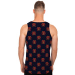 Japanese Samurai Pattern Print Men's Tank Top