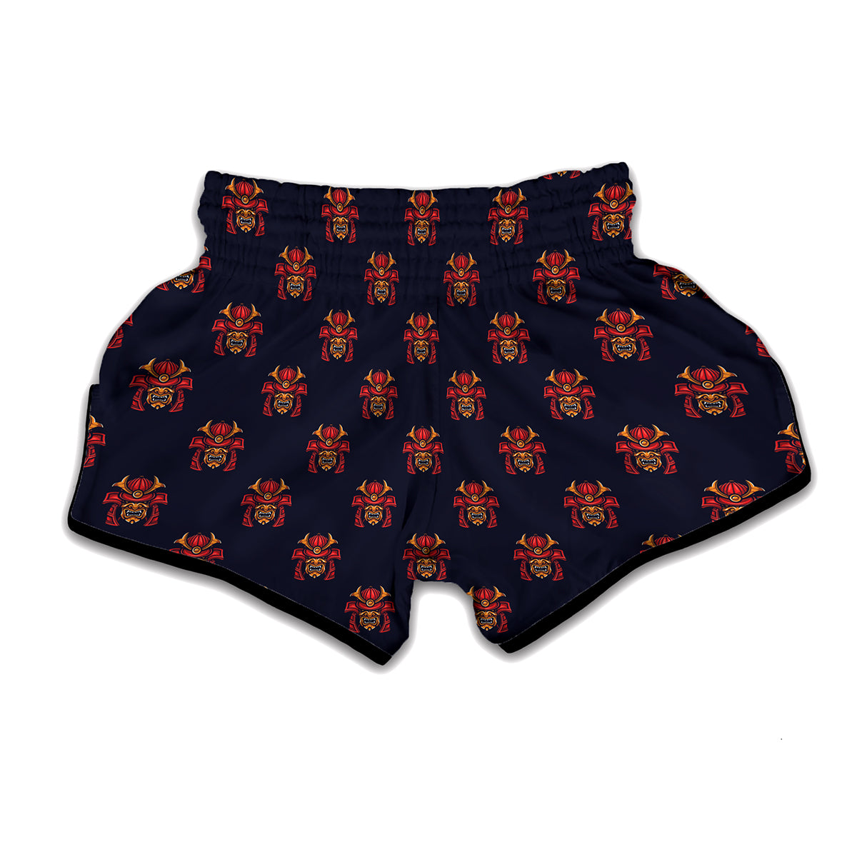 Japanese Samurai Pattern Print Muay Thai Boxing Shorts