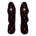Japanese Samurai Pattern Print Muay Thai Shin Guards