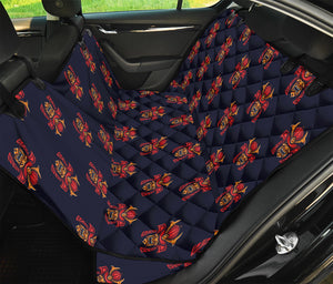 Japanese Samurai Pattern Print Pet Car Back Seat Cover