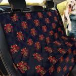 Japanese Samurai Pattern Print Pet Car Back Seat Cover