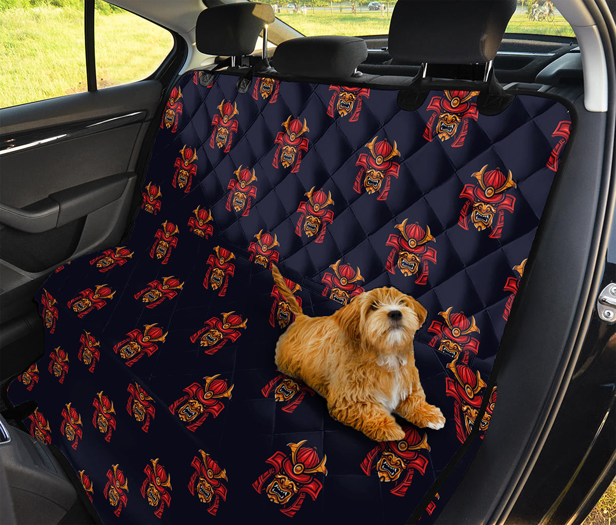 Japanese Samurai Pattern Print Pet Car Back Seat Cover