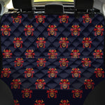 Japanese Samurai Pattern Print Pet Car Back Seat Cover