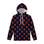 Japanese Samurai Pattern Print Pullover Hoodie