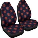Japanese Samurai Pattern Print Universal Fit Car Seat Covers