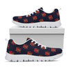 Japanese Samurai Pattern Print White Sneakers