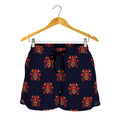 Japanese Samurai Pattern Print Women's Shorts