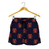 Japanese Samurai Pattern Print Women's Shorts