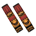 Japanese Samurai Warrior Mask Print Car Seat Belt Covers
