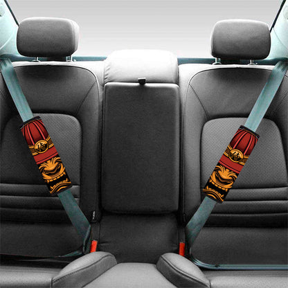 Japanese Samurai Warrior Mask Print Car Seat Belt Covers