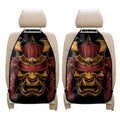 Japanese Samurai Warrior Mask Print Car Seat Organizers