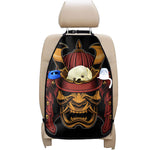 Japanese Samurai Warrior Mask Print Car Seat Organizers