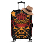 Japanese Samurai Warrior Mask Print Luggage Cover