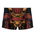 Japanese Samurai Warrior Mask Print Men's Boxer Briefs