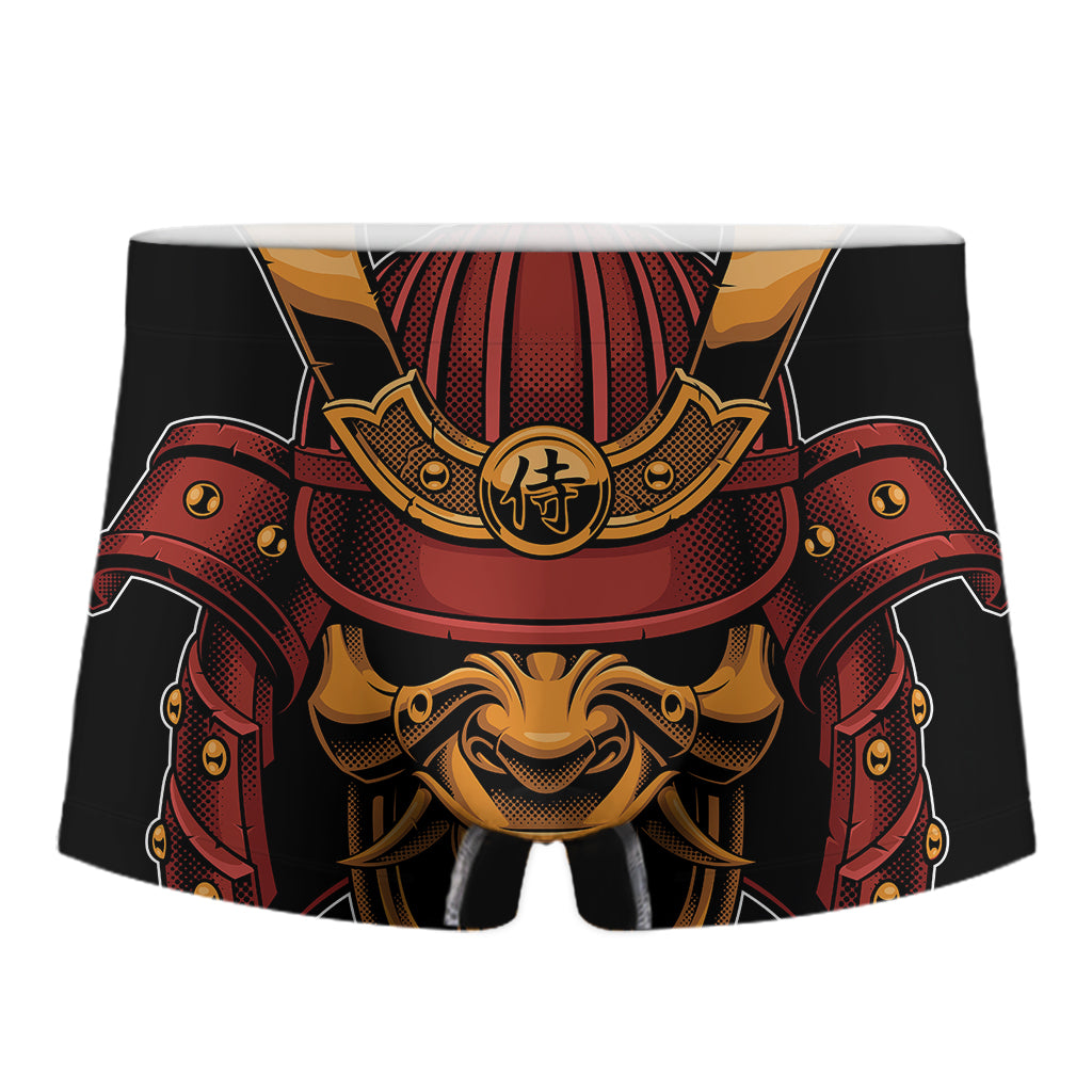 Japanese Samurai Warrior Mask Print Men's Boxer Briefs