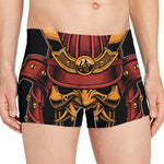 Japanese Samurai Warrior Mask Print Men's Boxer Briefs