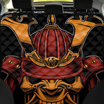 Japanese Samurai Warrior Mask Print Pet Car Back Seat Cover