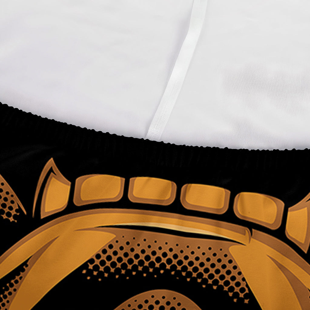 Japanese Samurai Warrior Mask Print Sofa Cover
