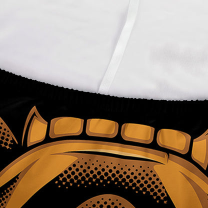 Japanese Samurai Warrior Mask Print Sofa Cover