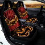 Japanese Samurai Warrior Mask Print Universal Fit Car Seat Covers