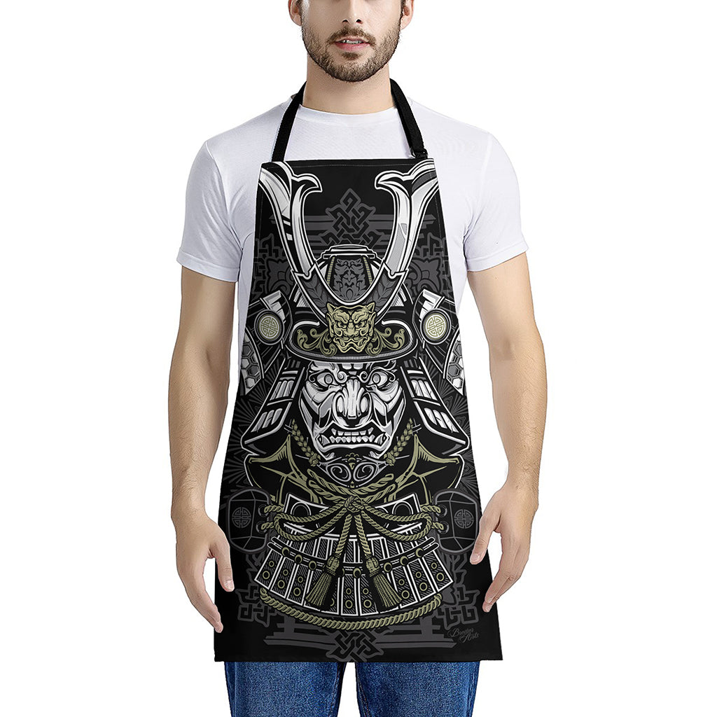 Japanese Samurai Warrior Print Apron