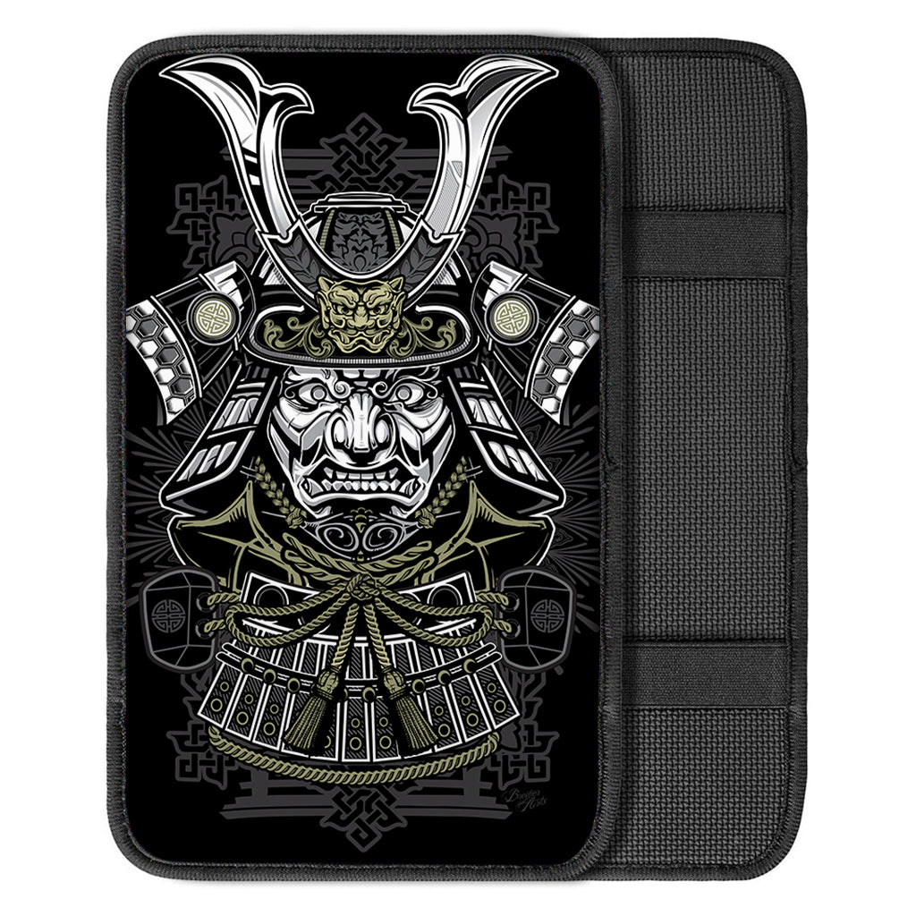 Japanese Samurai Warrior Print Car Center Console Cover