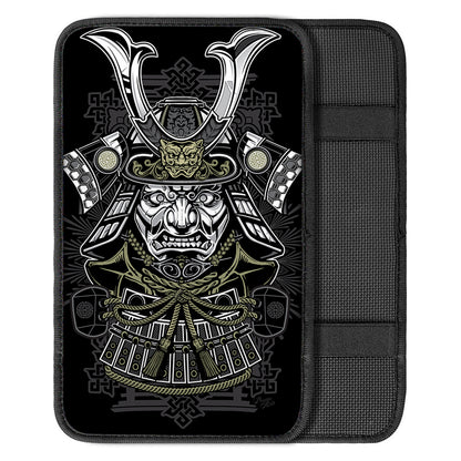 Japanese Samurai Warrior Print Car Center Console Cover