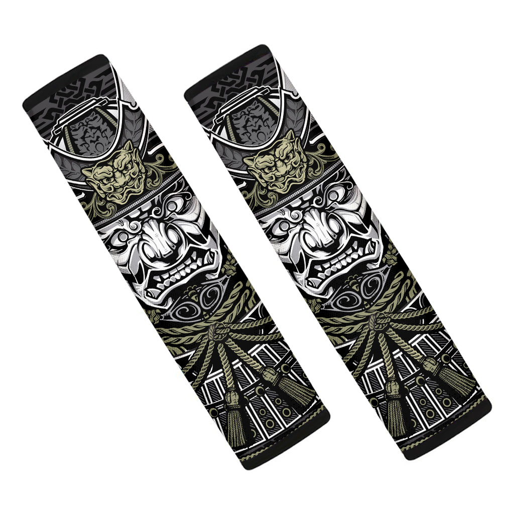 Japanese Samurai Warrior Print Car Seat Belt Covers