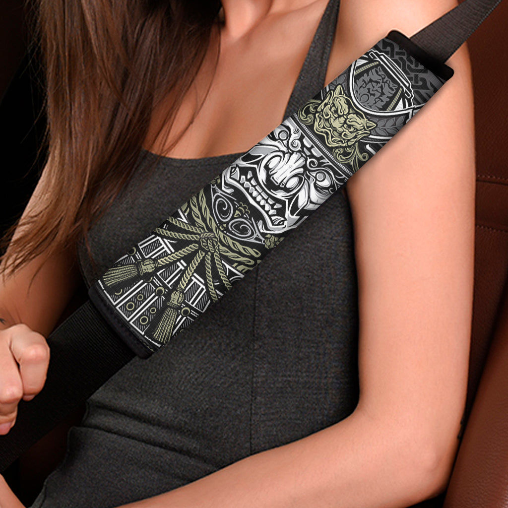 Japanese Samurai Warrior Print Car Seat Belt Covers