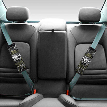 Japanese Samurai Warrior Print Car Seat Belt Covers