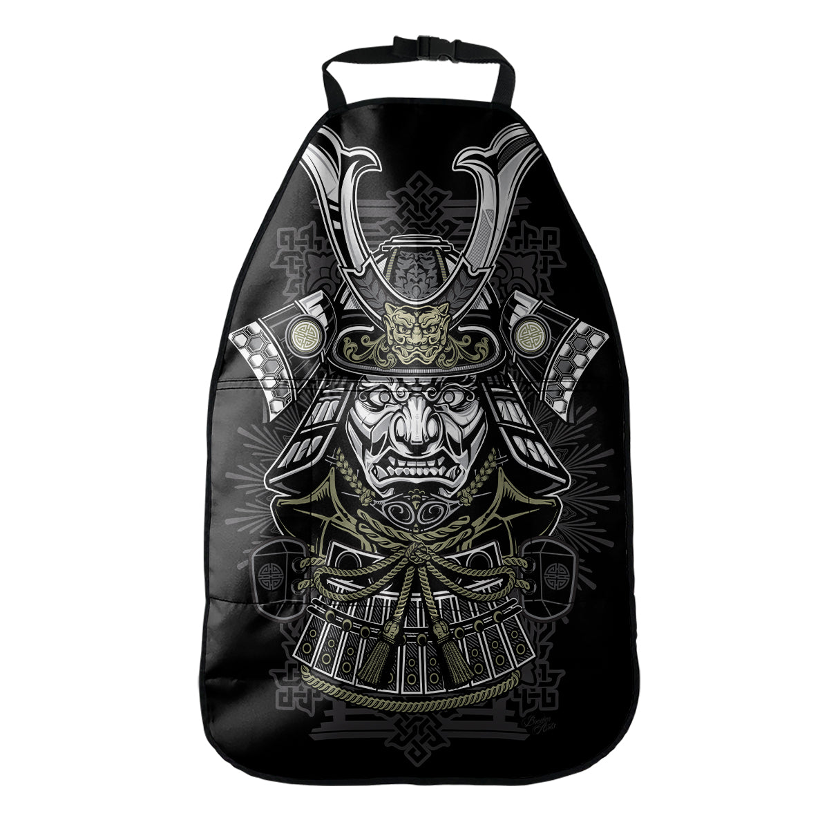 Japanese Samurai Warrior Print Car Seat Organizers