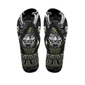 Japanese Samurai Warrior Print Flip Flops