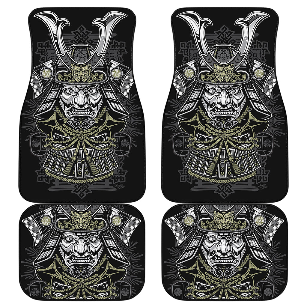 Japanese Samurai Warrior Print Front and Back Car Floor Mats