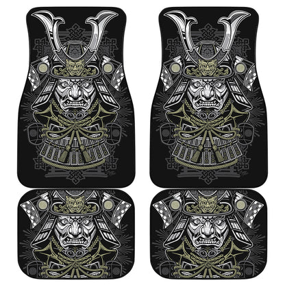 Japanese Samurai Warrior Print Front and Back Car Floor Mats