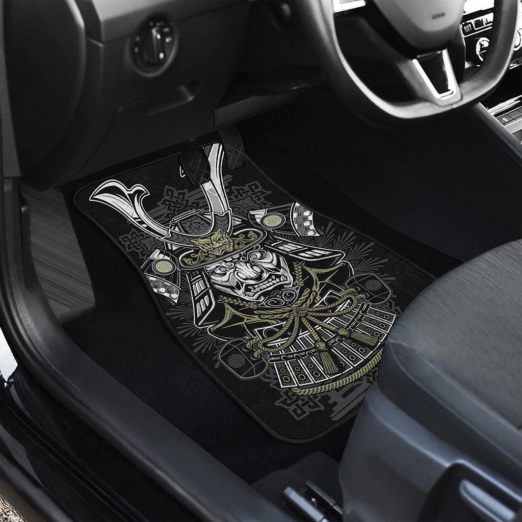Japanese Samurai Warrior Print Front and Back Car Floor Mats