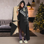 Japanese Samurai Warrior Print Hooded Blanket