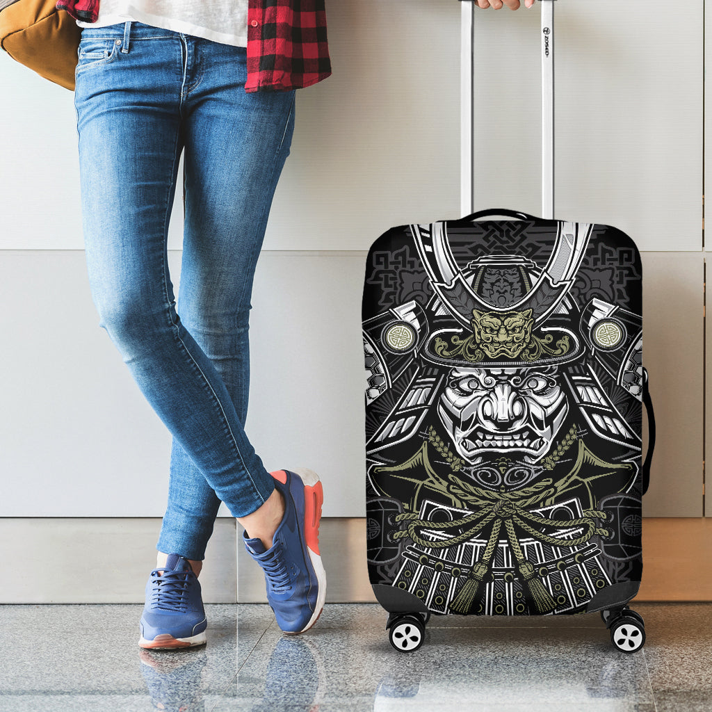 Japanese Samurai Warrior Print Luggage Cover