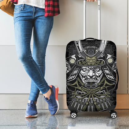 Japanese Samurai Warrior Print Luggage Cover