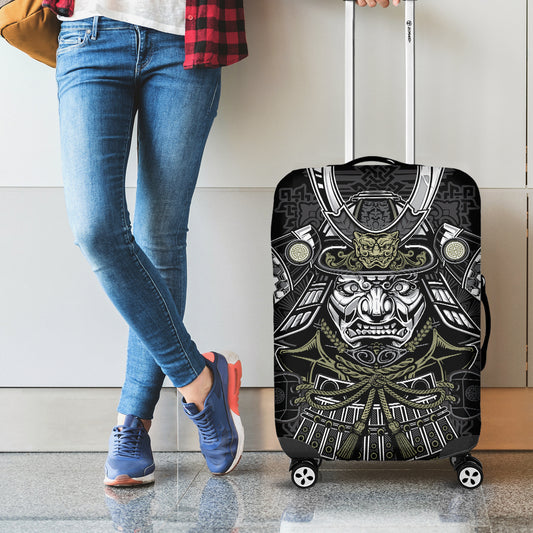 Japanese Samurai Warrior Print Luggage Cover