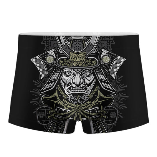 Japanese Samurai Warrior Print Men's Boxer Briefs