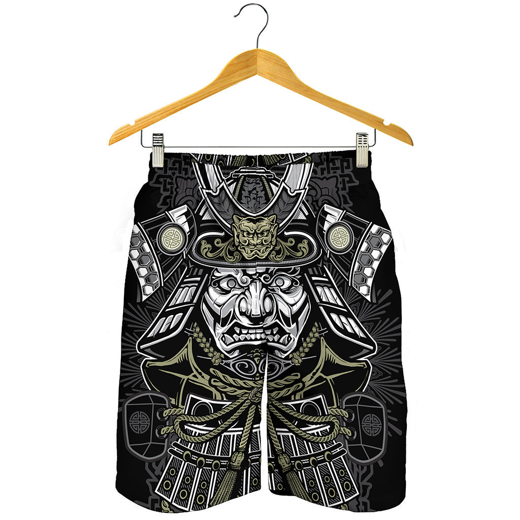 Japanese Samurai Warrior Print Men's Shorts