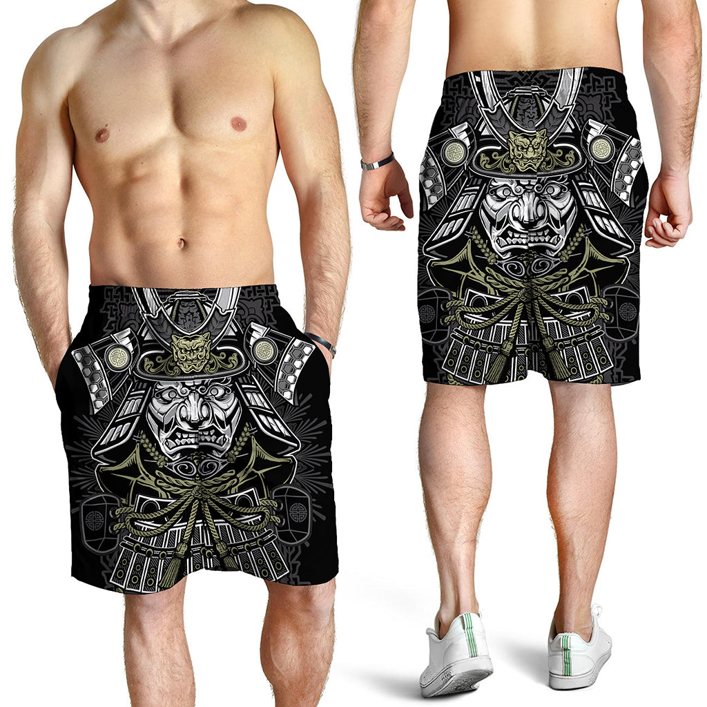 Japanese Samurai Warrior Print Men's Shorts